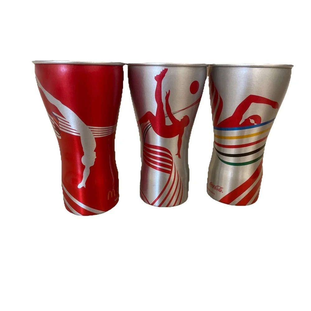 Set of 3 2016 RIO Olympics McDonalds Aluminum Collector Cups